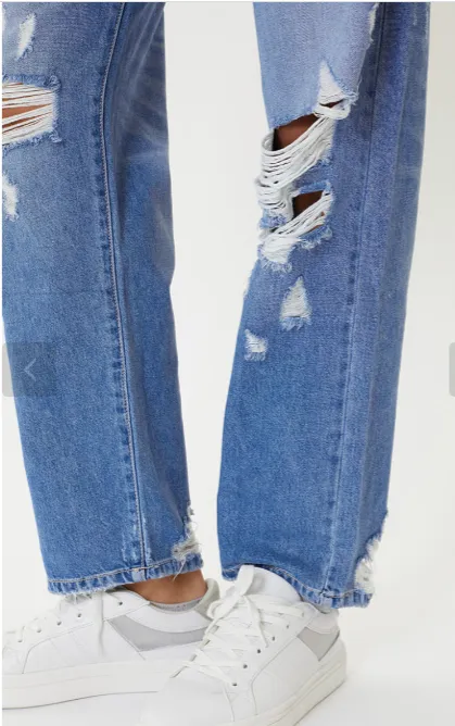 KanCan High Rise Distressed Boyfriend Jeans