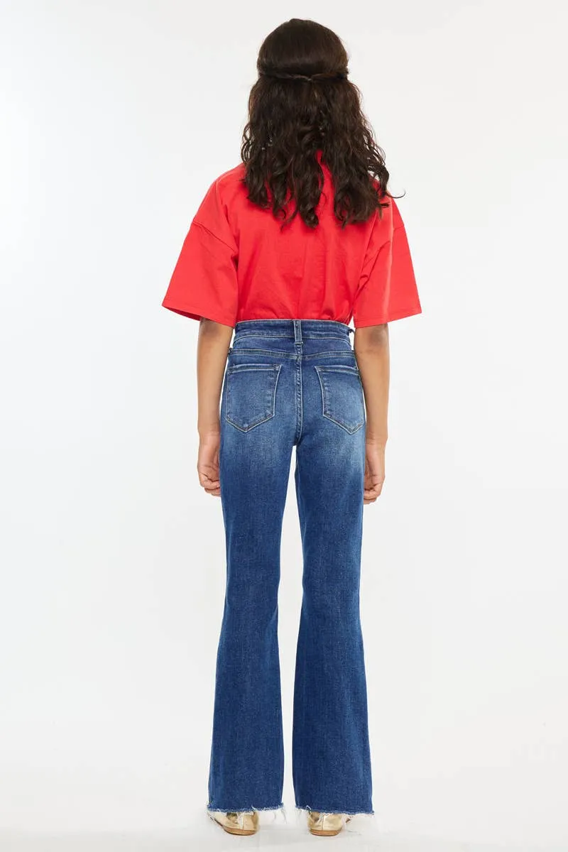 Kancan - Youth High Rise Bootcut Dark Wash