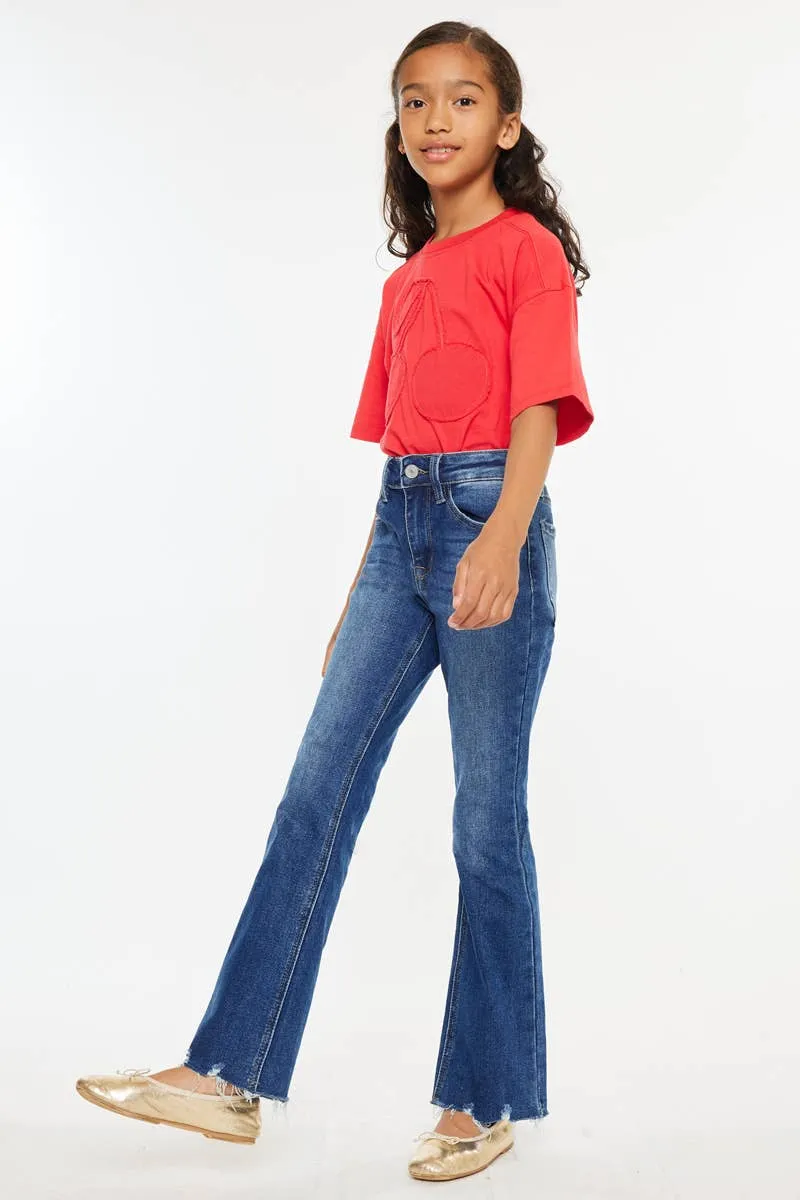 Kancan - Youth High Rise Bootcut Dark Wash
