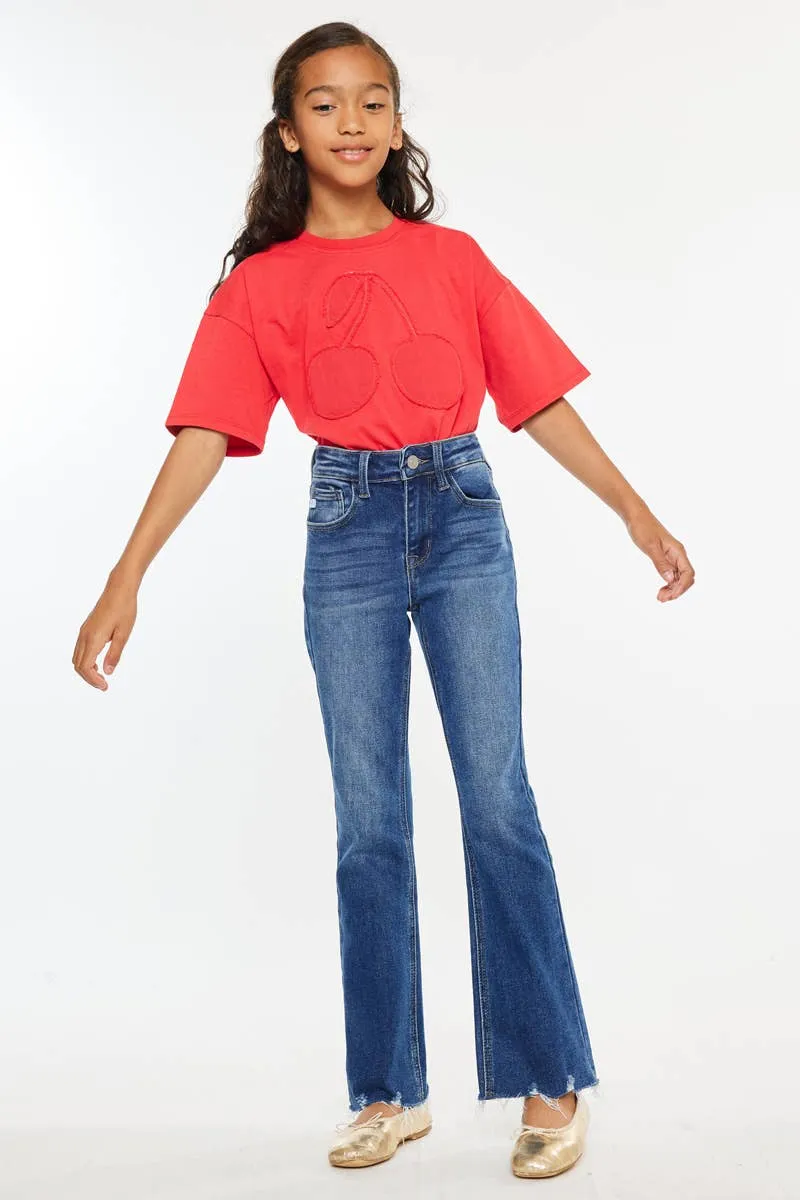 Kancan - Youth High Rise Bootcut Dark Wash