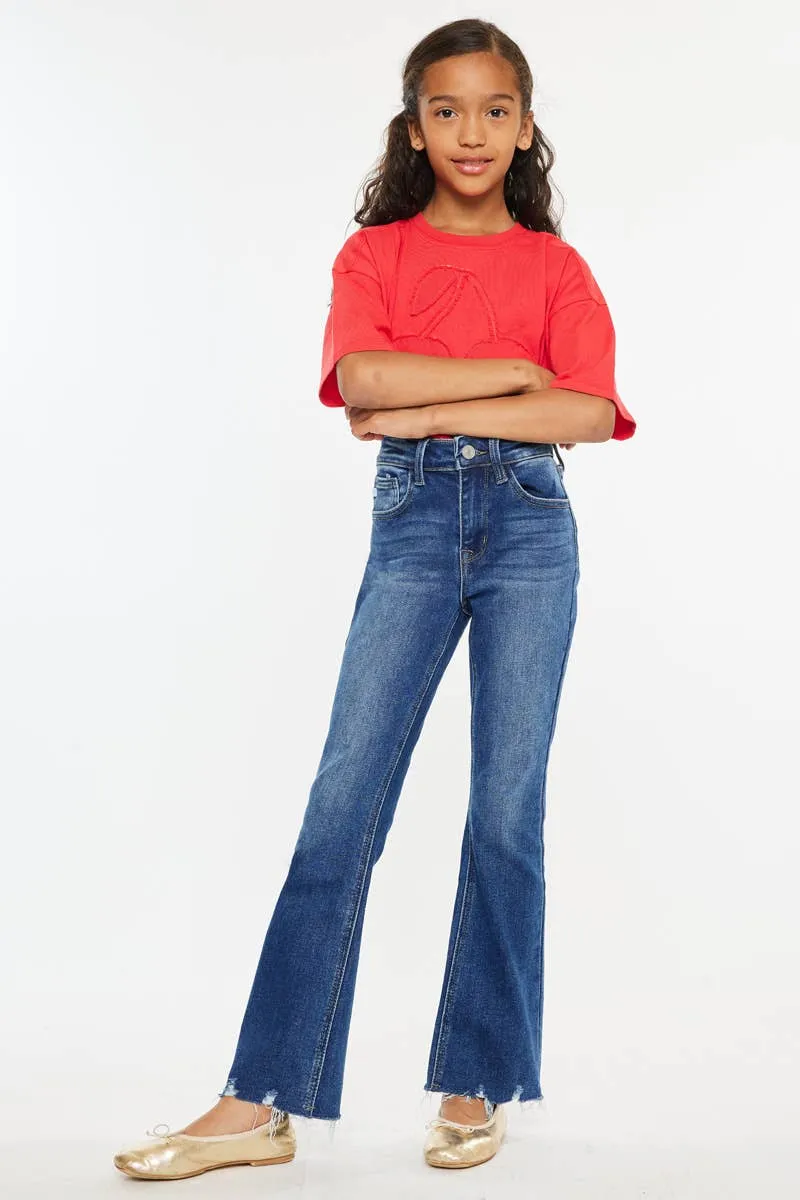 Kancan - Youth High Rise Bootcut Dark Wash