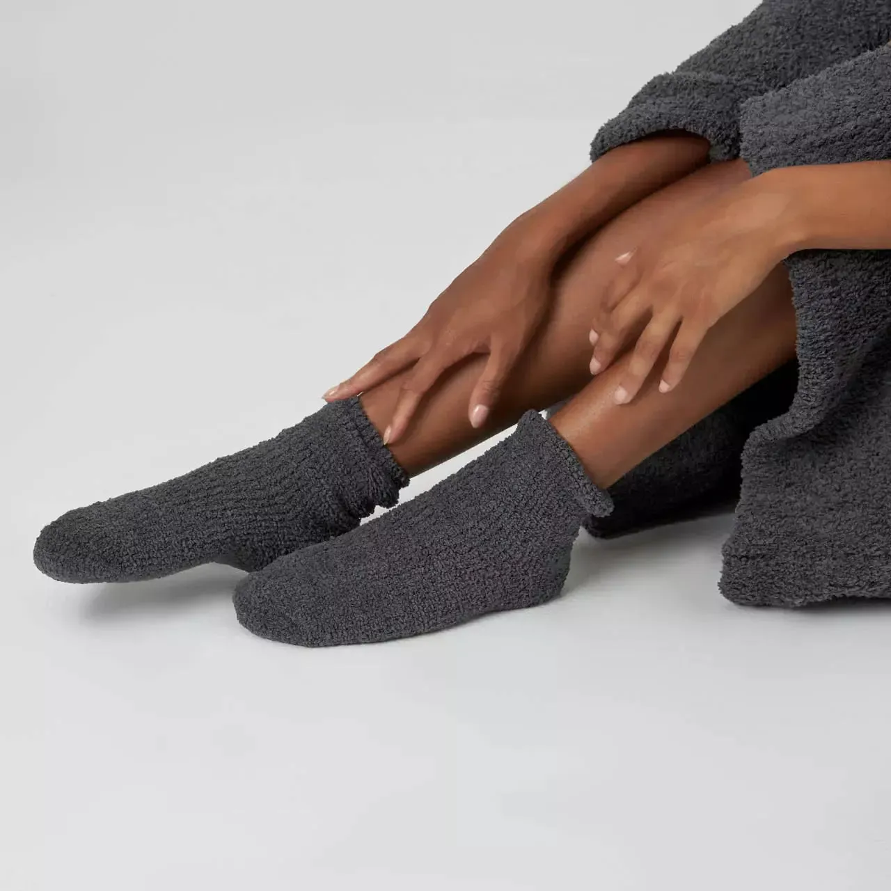 Kashwere Ultra Soft Slate Plush Spa Socks ~ LAST CHANCE SALE ~ LIMITED QUANTITIES