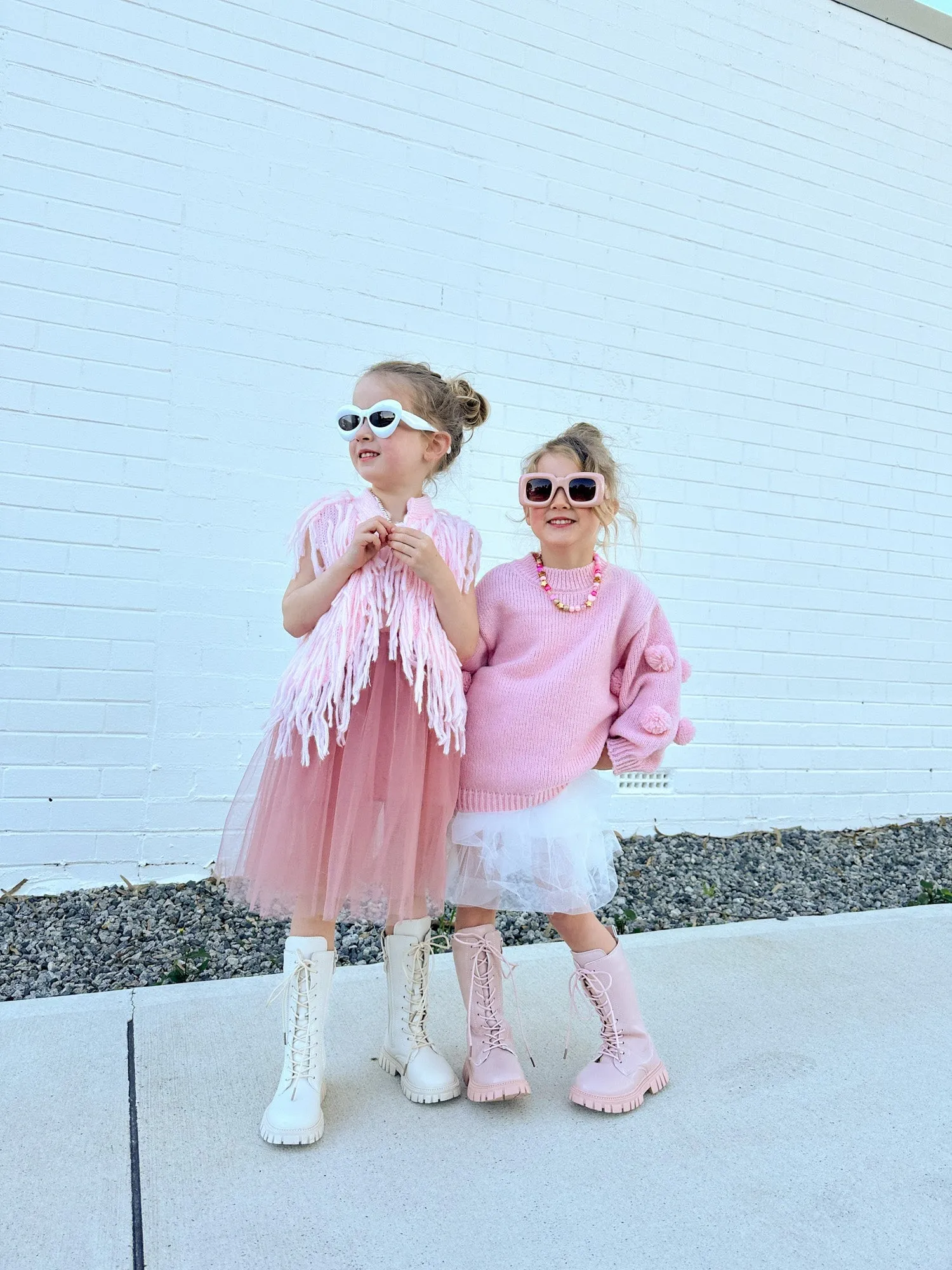 Kids Knee High Boots Floss