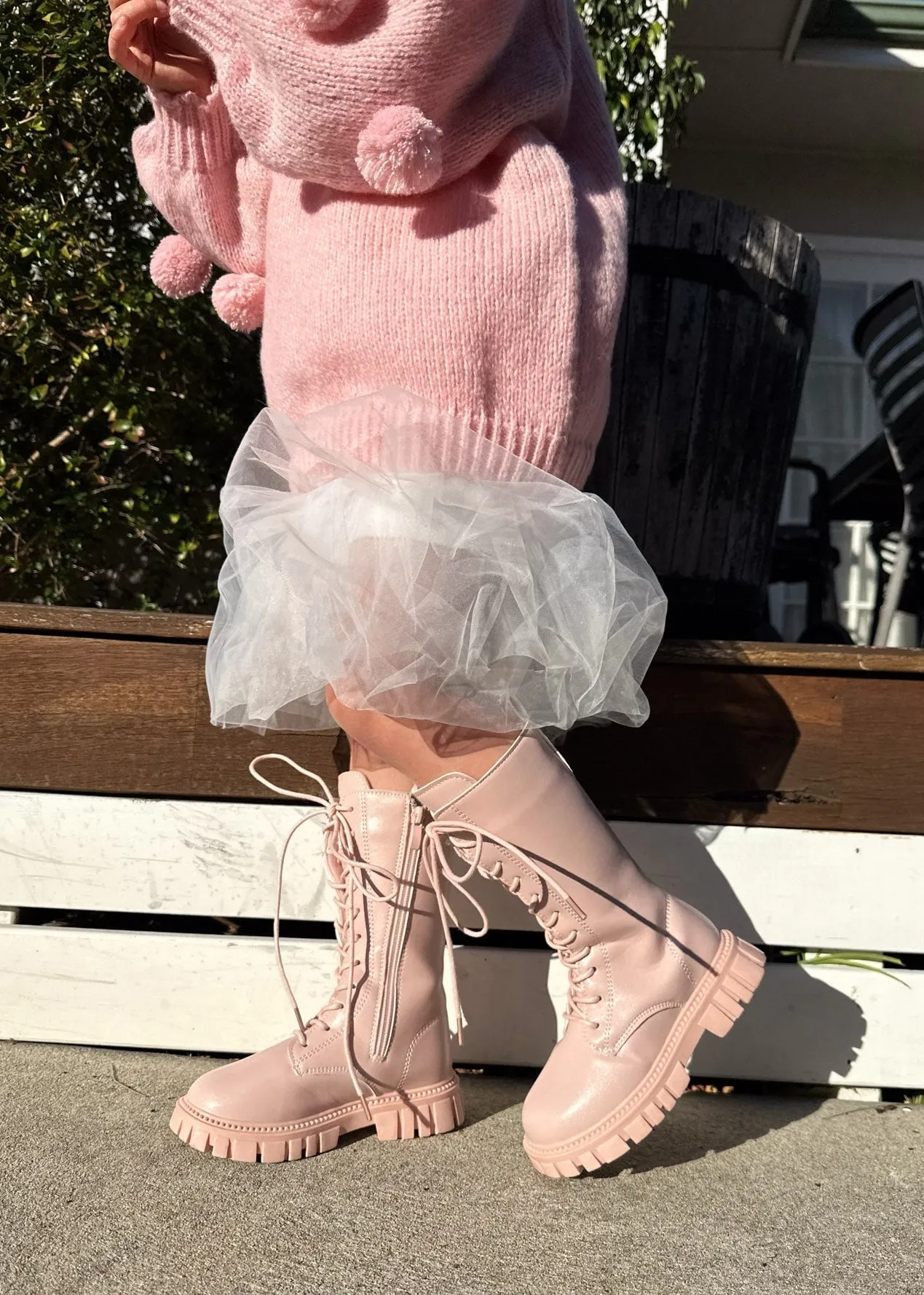 Kids Knee High Boots Floss