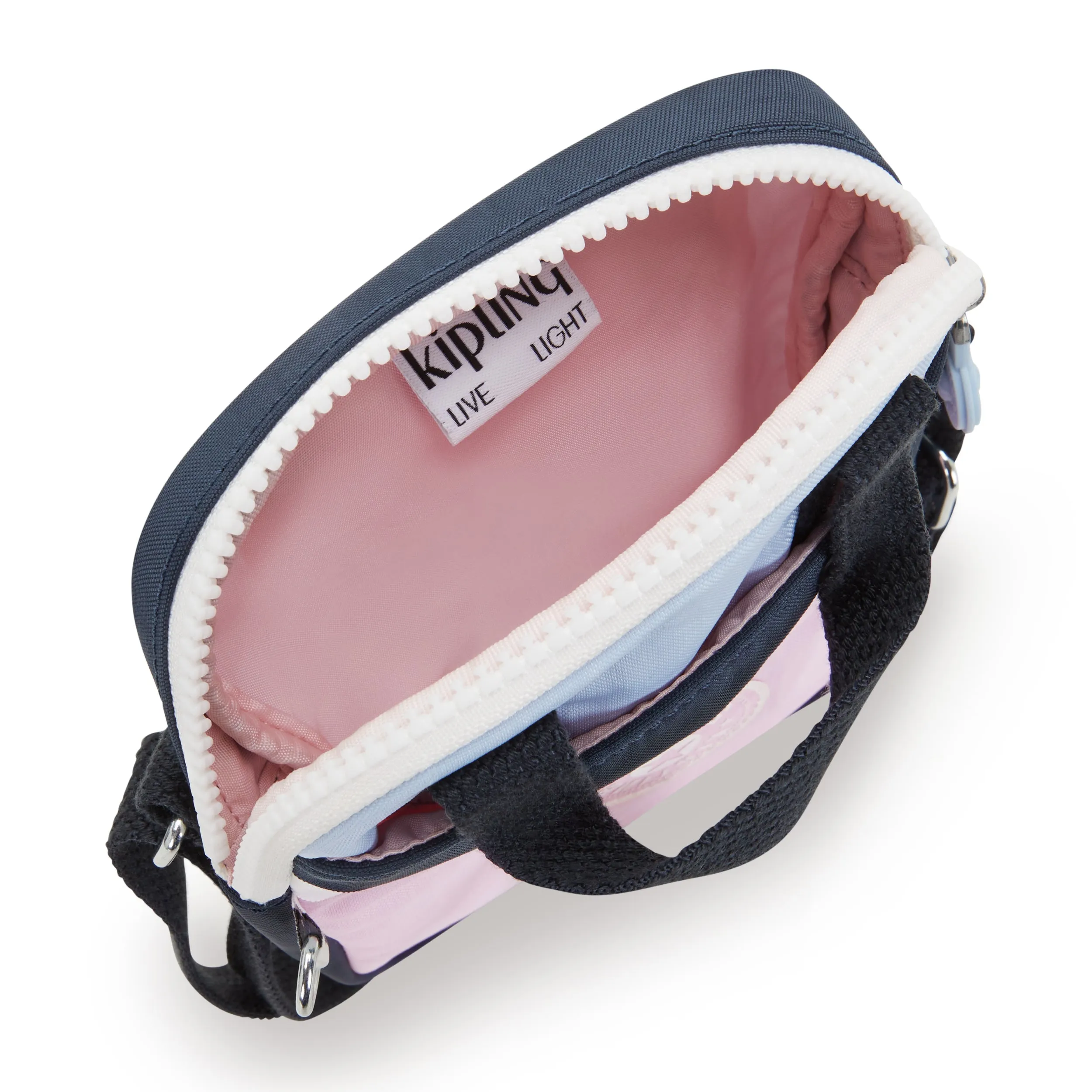 KIPLING-Levy-Small Crossbody with Zipped Closure & Top Ha-L Pink Blue Bl-I5459-9KR