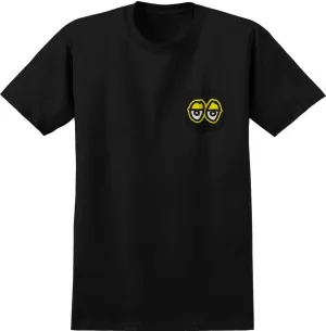Krooked Pocket T-Shirt Strait Eyes - Black / Yellow / White