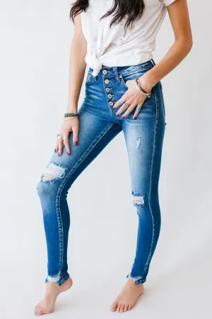 Kylie Kancan High Rise Button Fly Denim