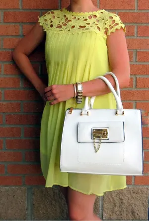 La Terre Fashion | Classic White Purse