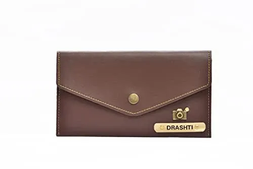 Ladies 3 Pc Combo 1.0 (Minimal Clutch 1.0, Eyewear, Keychain with Hook) (Brown)