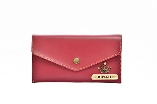 Ladies 3 Pc Combo 1.0 (Minimal Clutch 1.0, Eyewear, Keychain with Hook) (Wine Red)
