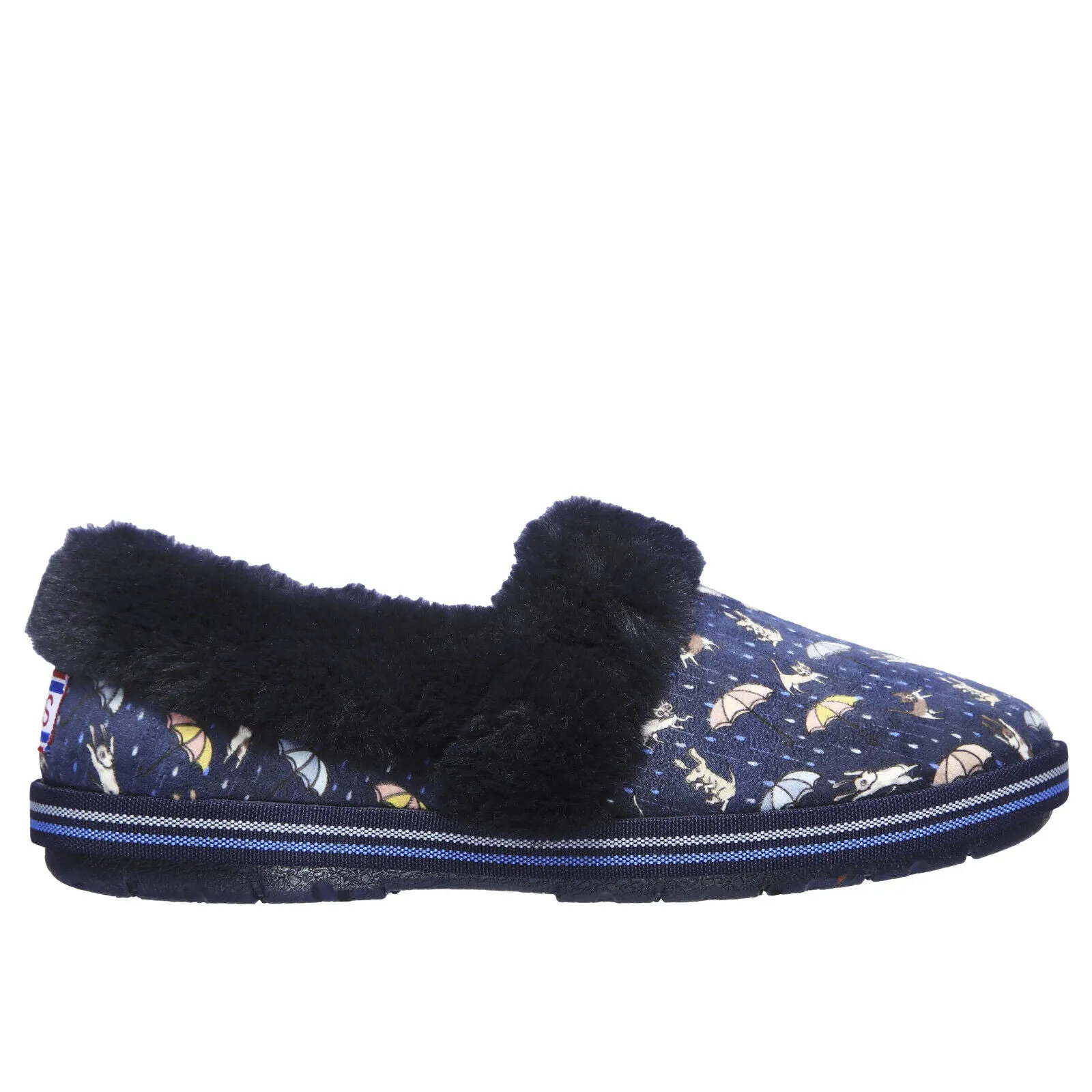 Ladies Skechers Too Cozy Movie Night Memory Foam Faux Fur Slippers 113486/NVMT
