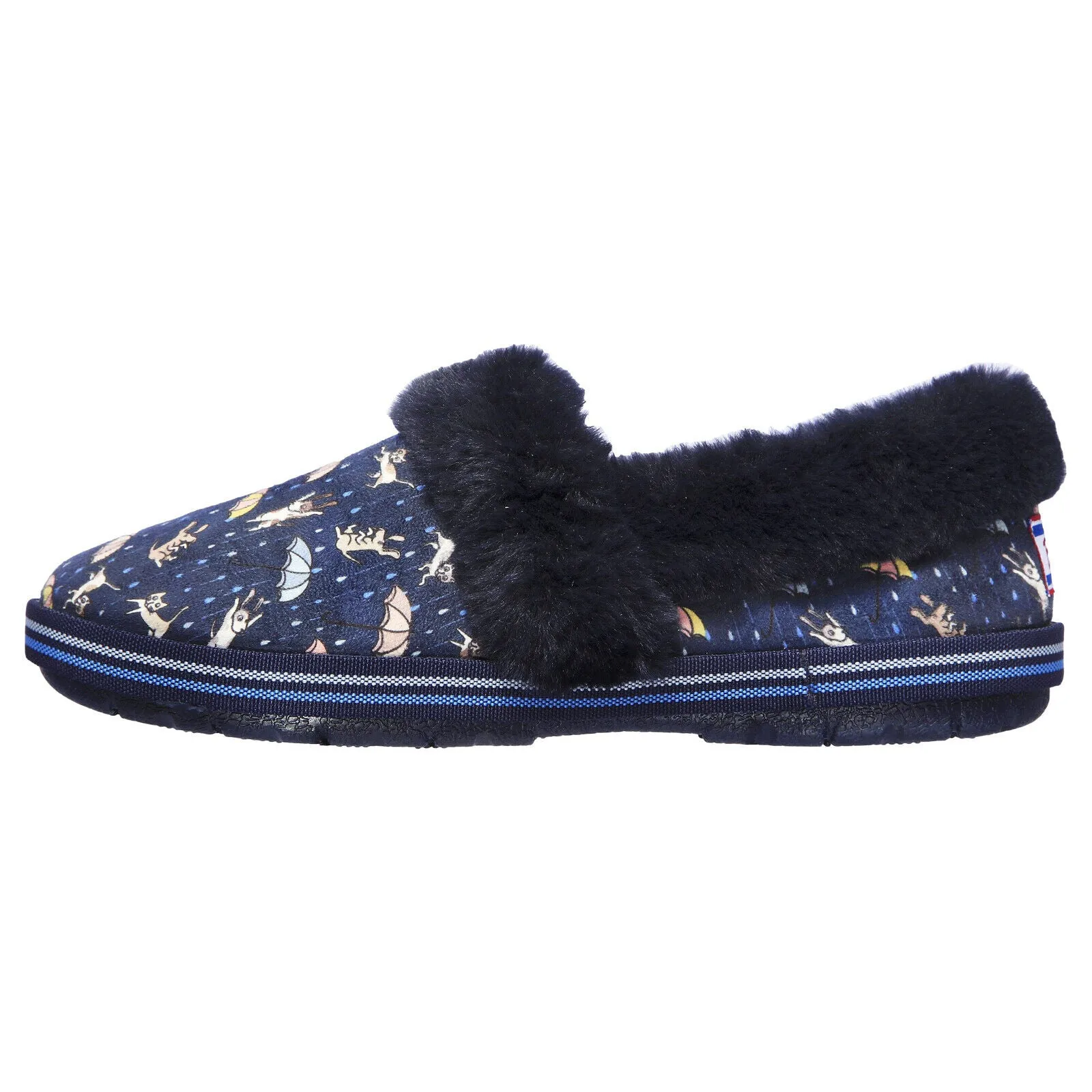 Ladies Skechers Too Cozy Movie Night Memory Foam Faux Fur Slippers 113486/NVMT