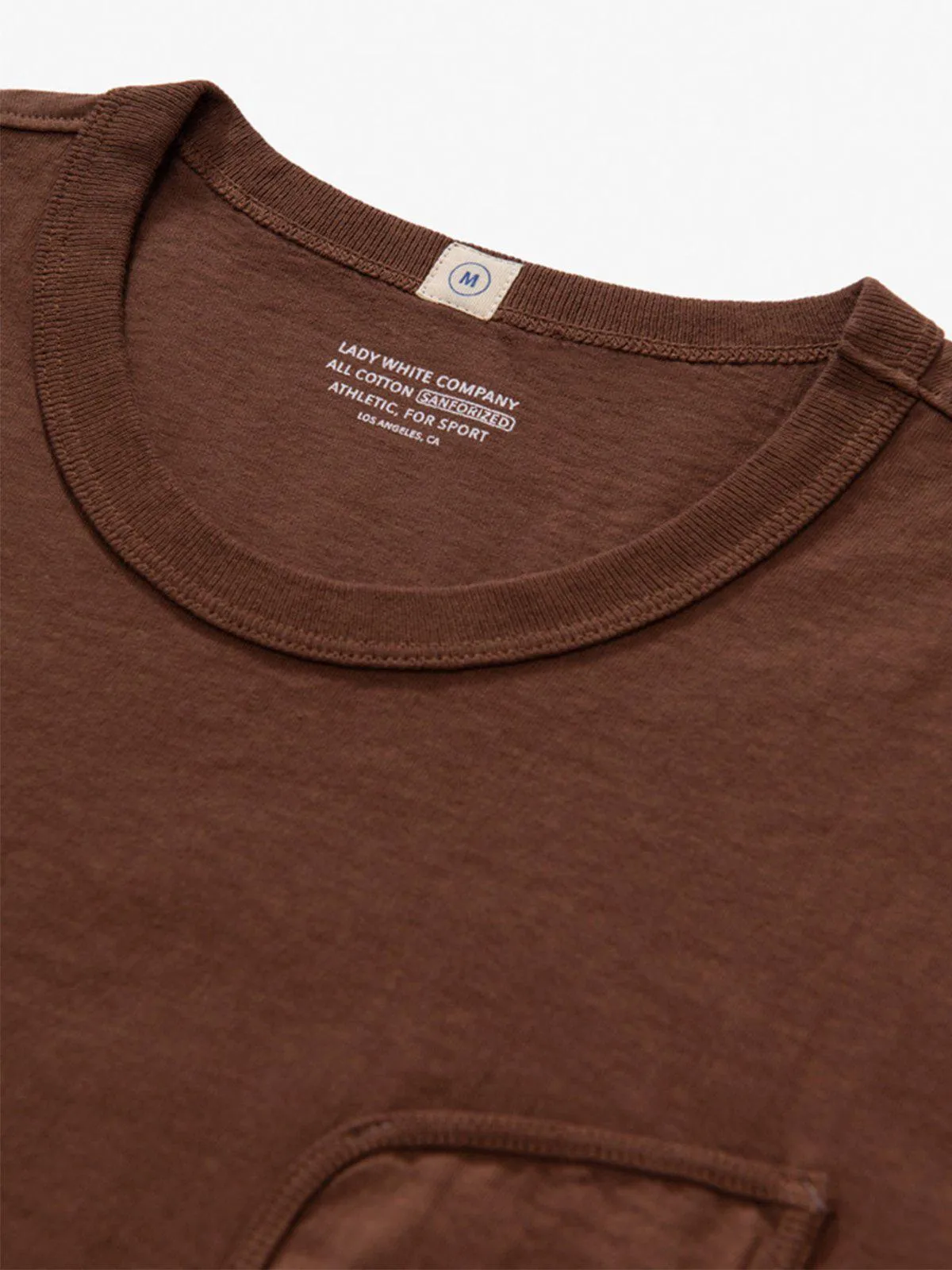 Lady White Co. Clark Pocket Tee Mahogany