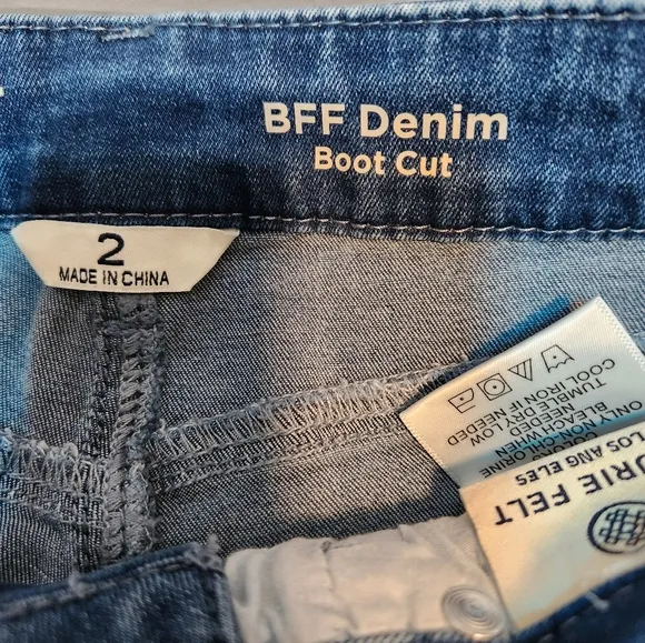 Laurie Felt BFF Bootcut Jeans NWT