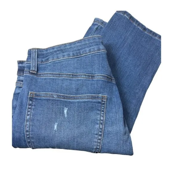 LC Lauren Conrad Womens High Rise Distressed Ankle Skinny Jeans Sz 10 NWT