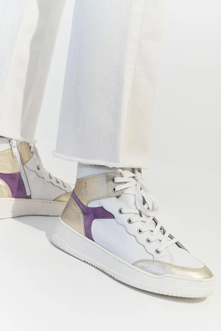 LE KARLIE - Jean bootcut blanc 7/8ème