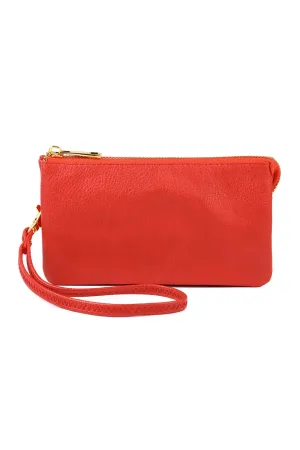 Leather Wallet with Detachable Wristlet Red - Pack of 6