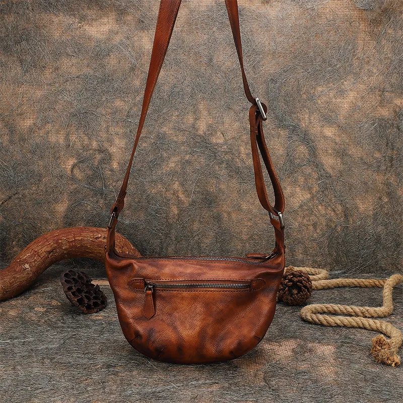 Leather Womens Saddle Shoulder Bags Saddle Vintage Crossbody Purses for Women
