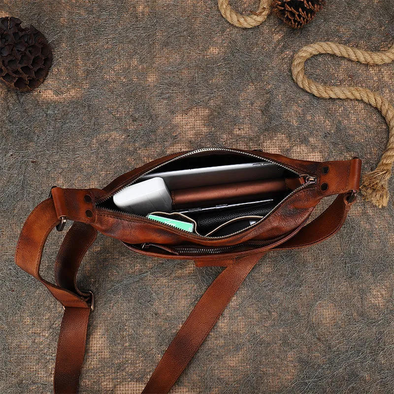 Leather Womens Saddle Shoulder Bags Saddle Vintage Crossbody Purses for Women