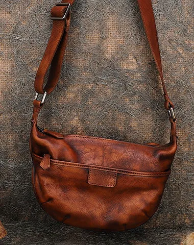 Leather Womens Saddle Shoulder Bags Saddle Vintage Crossbody Purses for Women
