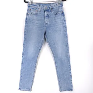 LEVI’S PREMIUM QUALITY CLOTHING 501 S Skinny Button Fly Jeans High Rise W27 L28