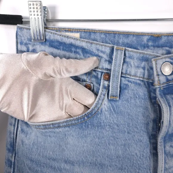 LEVI’S PREMIUM QUALITY CLOTHING 501 S Skinny Button Fly Jeans High Rise W27 L28