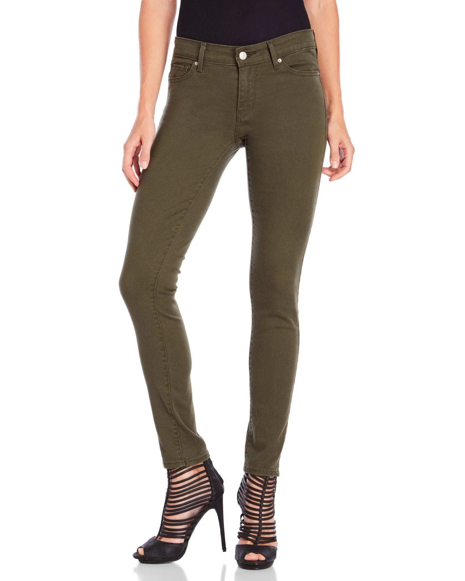 Levi's Soft Twill Brown 711 0033 Skinny Jeans Size 27 X 32