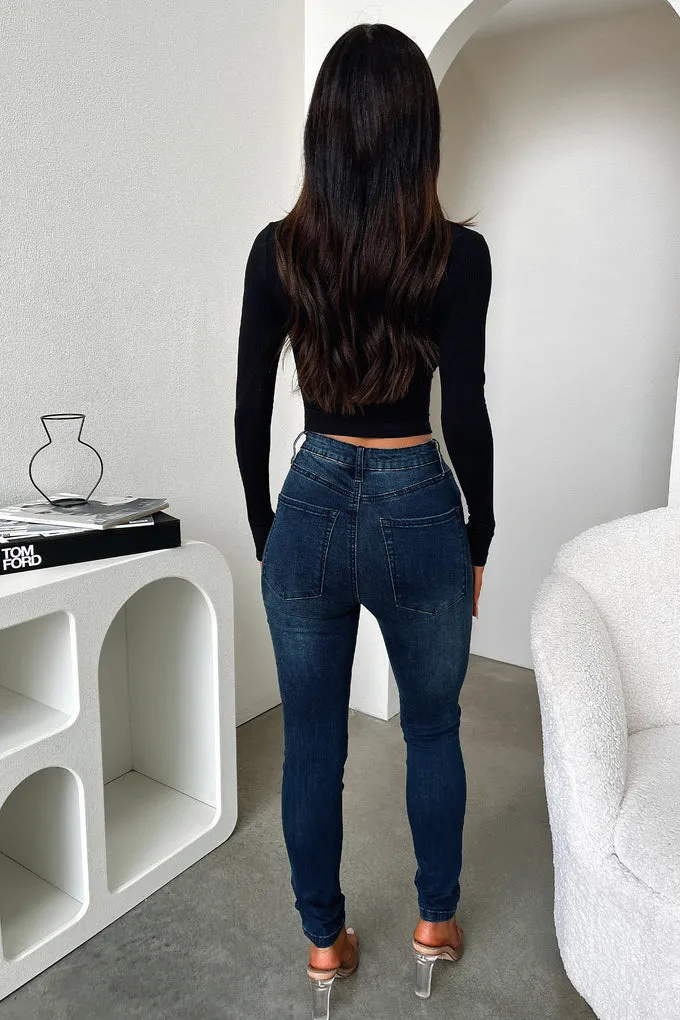 Lily Skinny Leg Jeans - Dark Denim