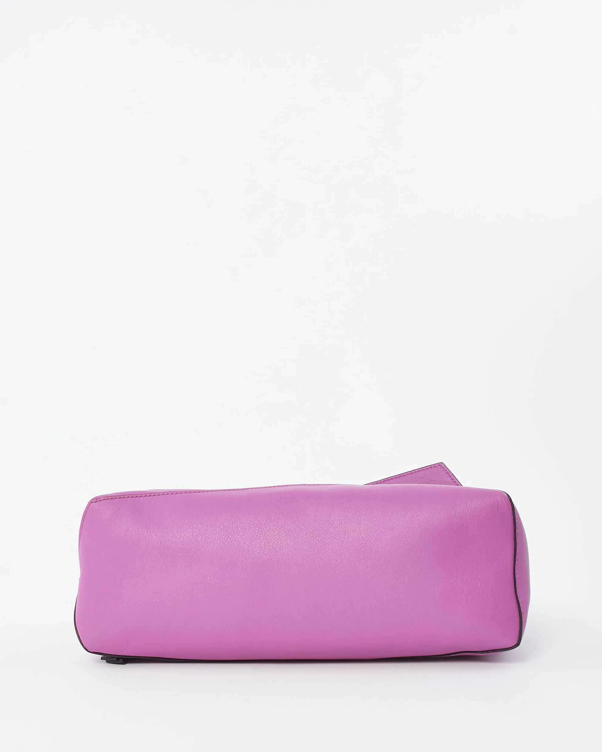 Loewe Fuchsia Leather Puzzle Hobo Shoulder Bag