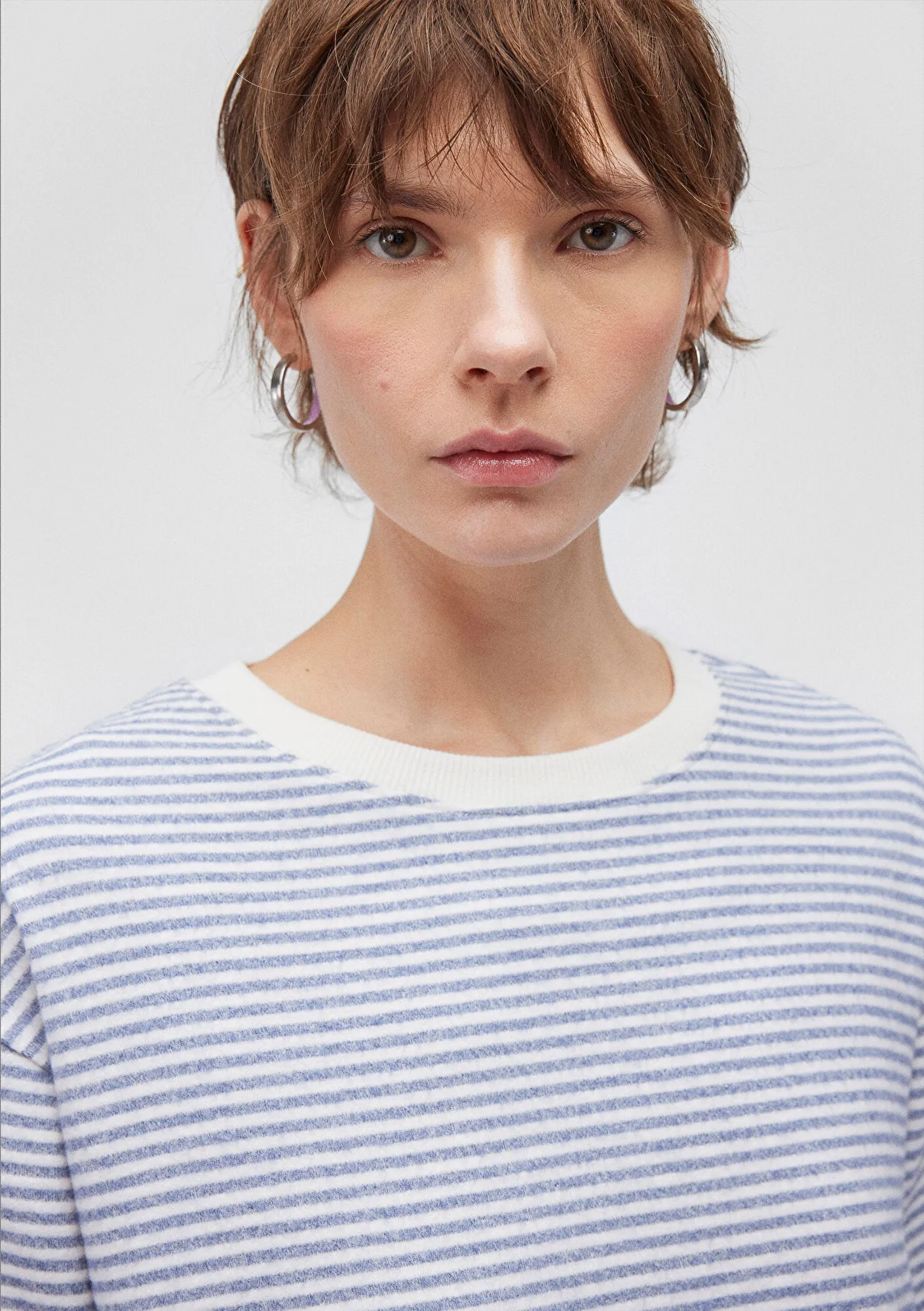 Long Sleeve Blue Striped T-Shirt