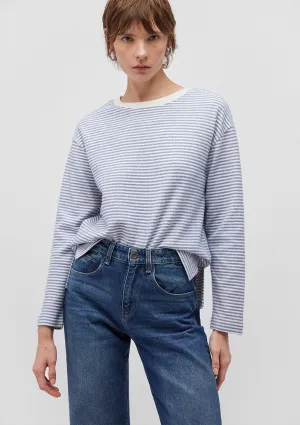 Long Sleeve Blue Striped T-Shirt