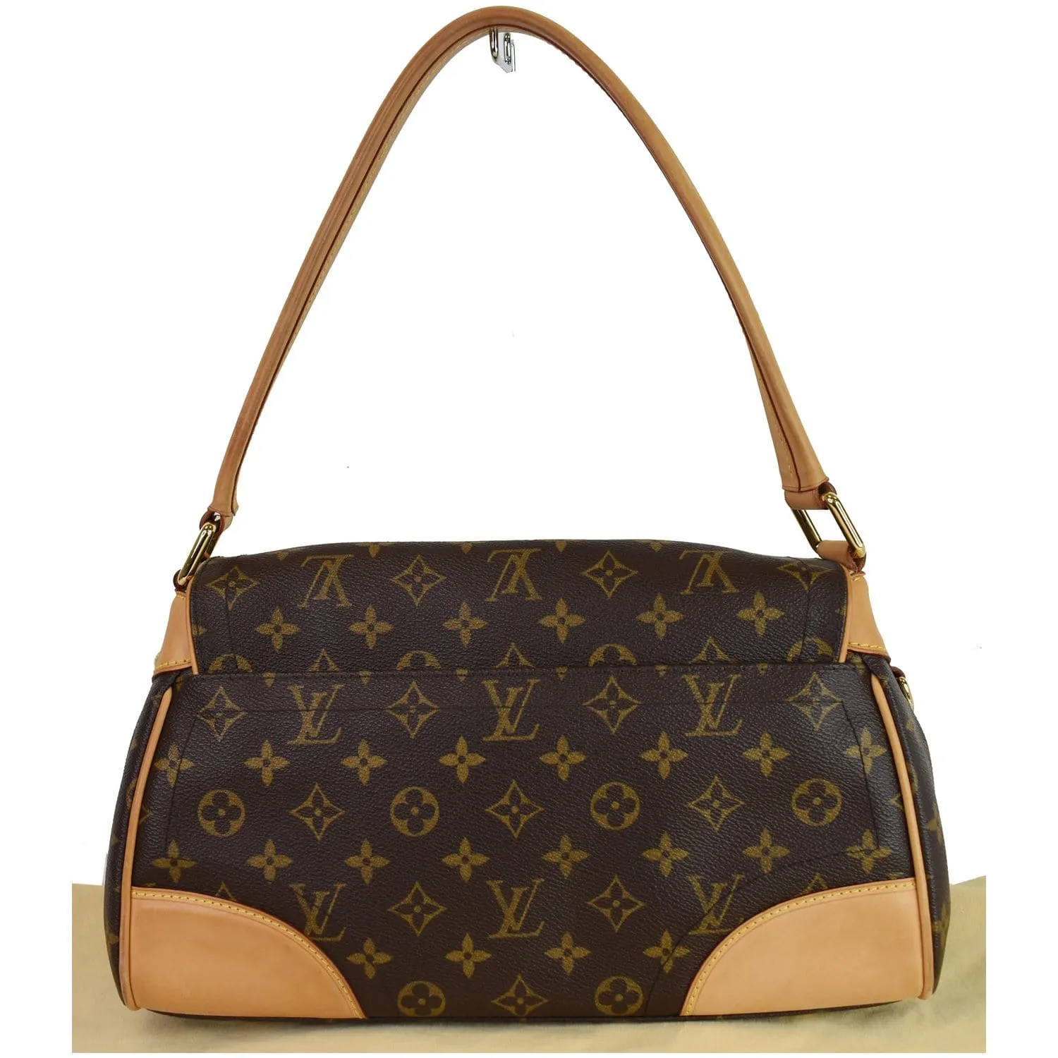 LOUIS VUITTON Beverly MM Monogram Canvas Shoulder Bag Brown