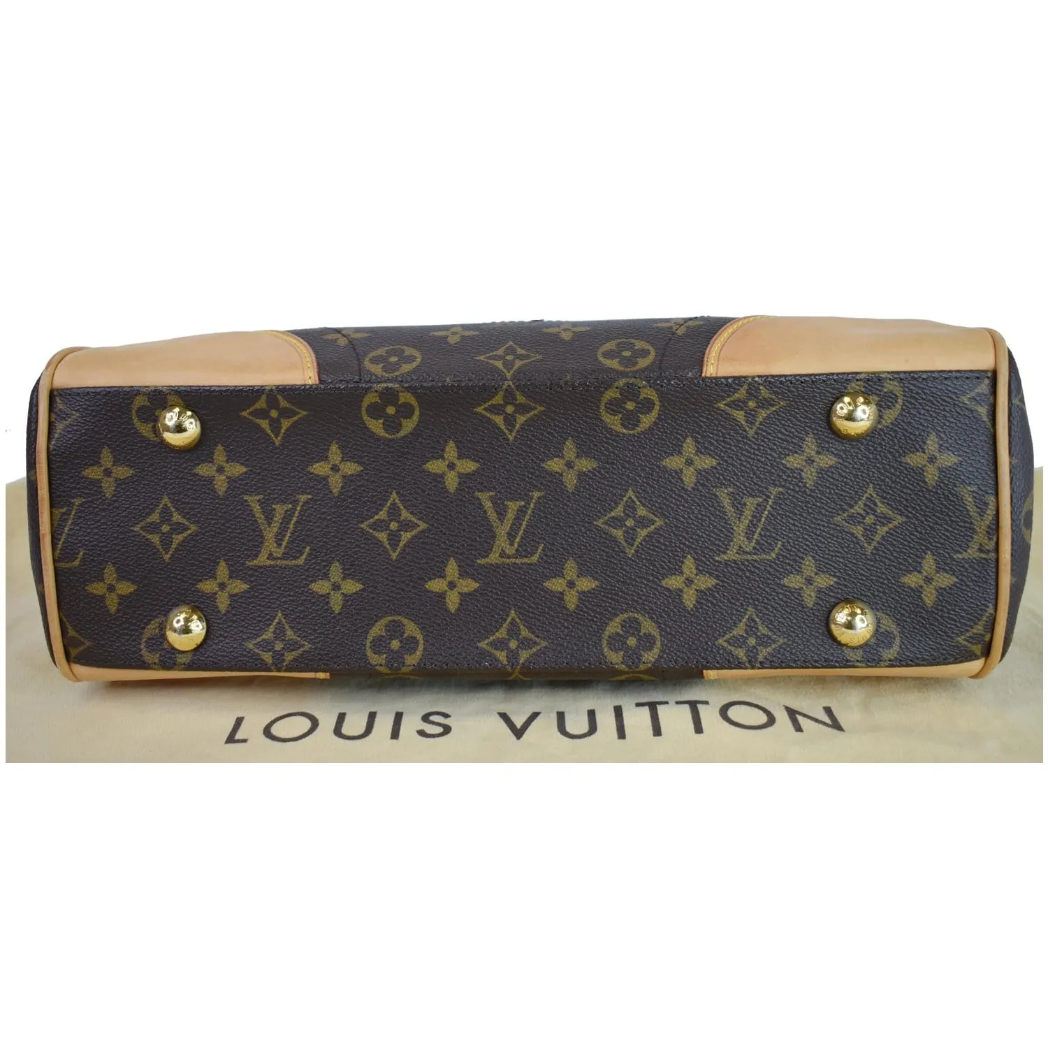 LOUIS VUITTON Beverly MM Monogram Canvas Shoulder Bag Brown