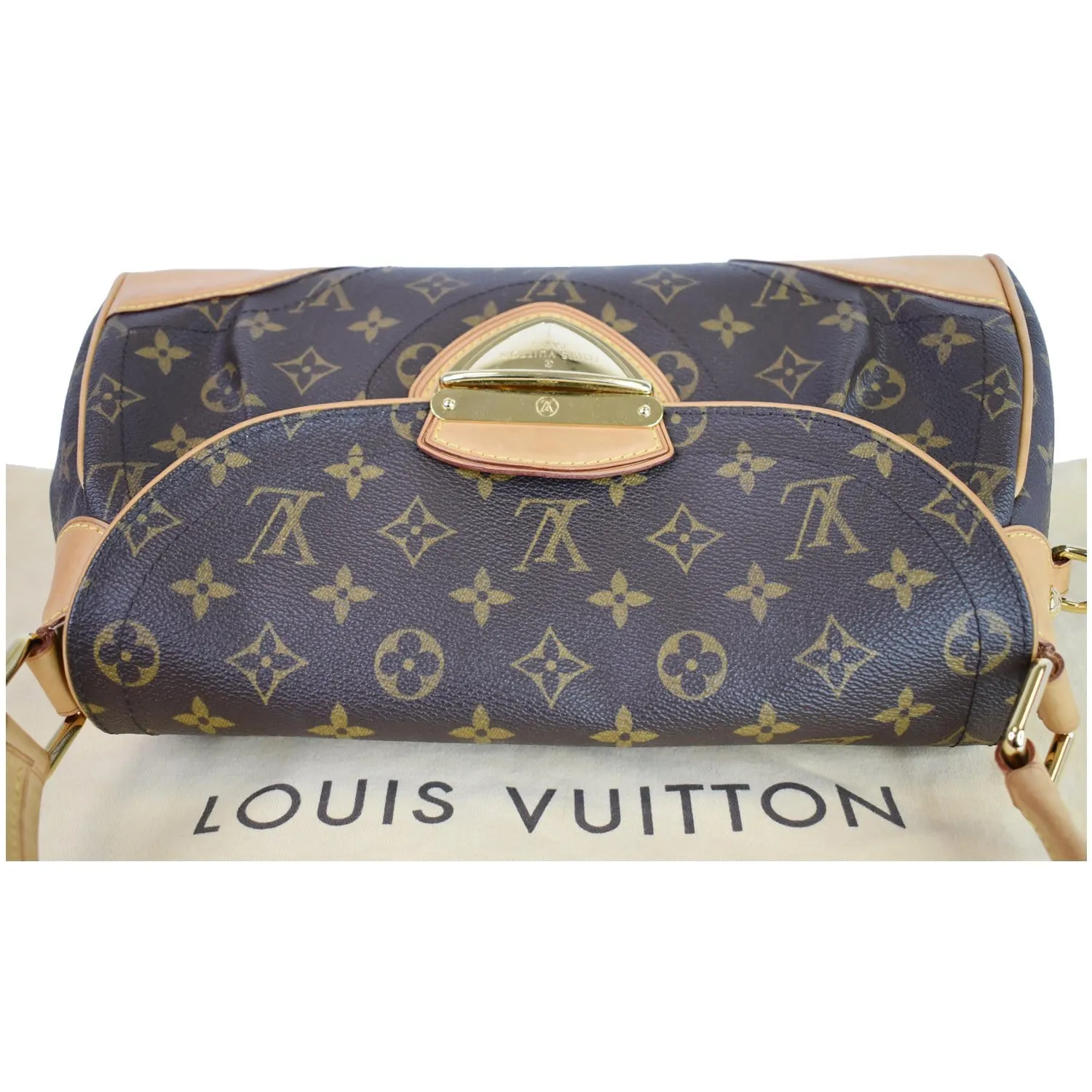 LOUIS VUITTON Beverly MM Monogram Canvas Shoulder Bag Brown