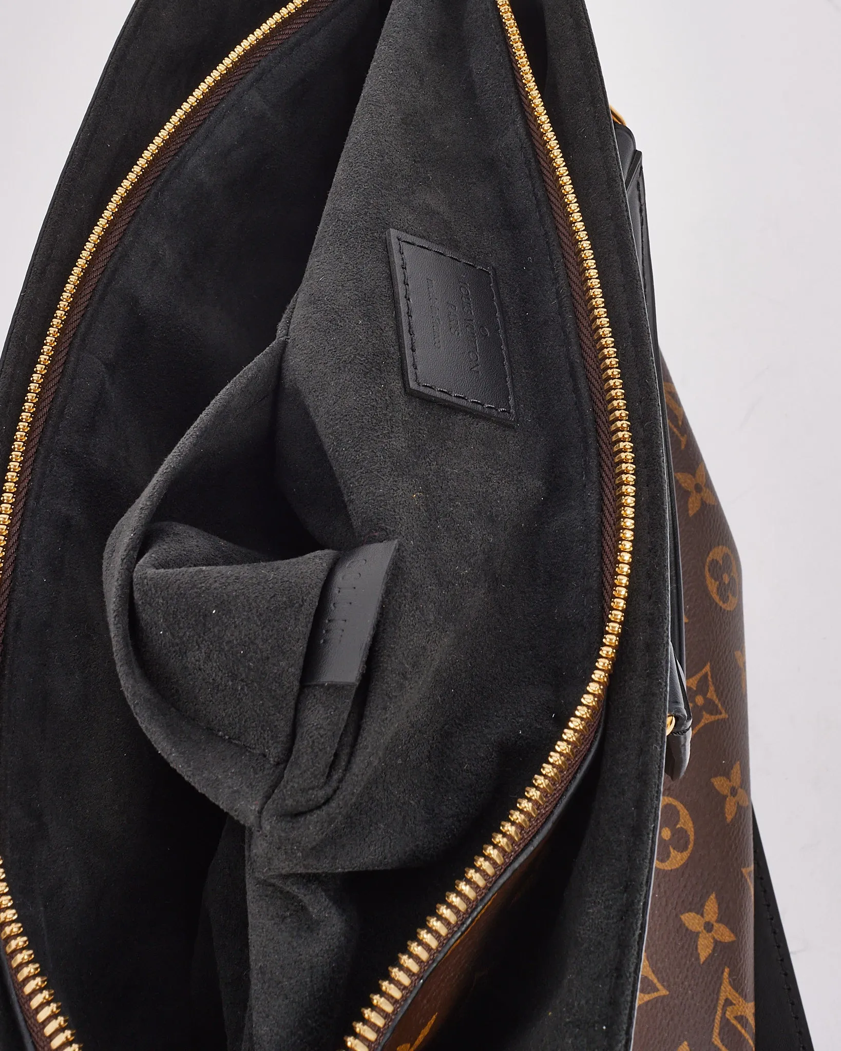 Louis Vuitton Black Monogram Canvas Flower Zip Tote MM