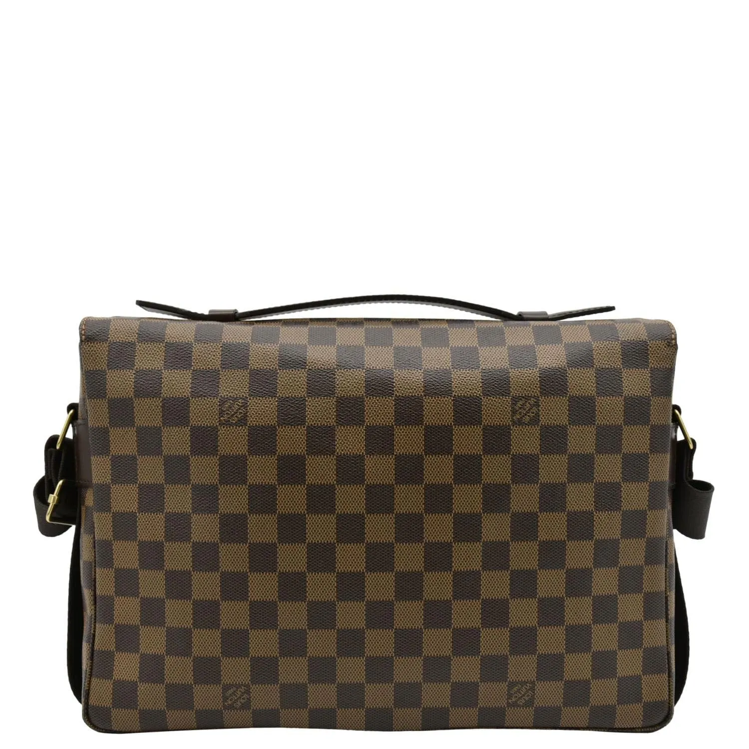 LOUIS VUITTON Broadway Damier Ebene Messenger Bag Brown