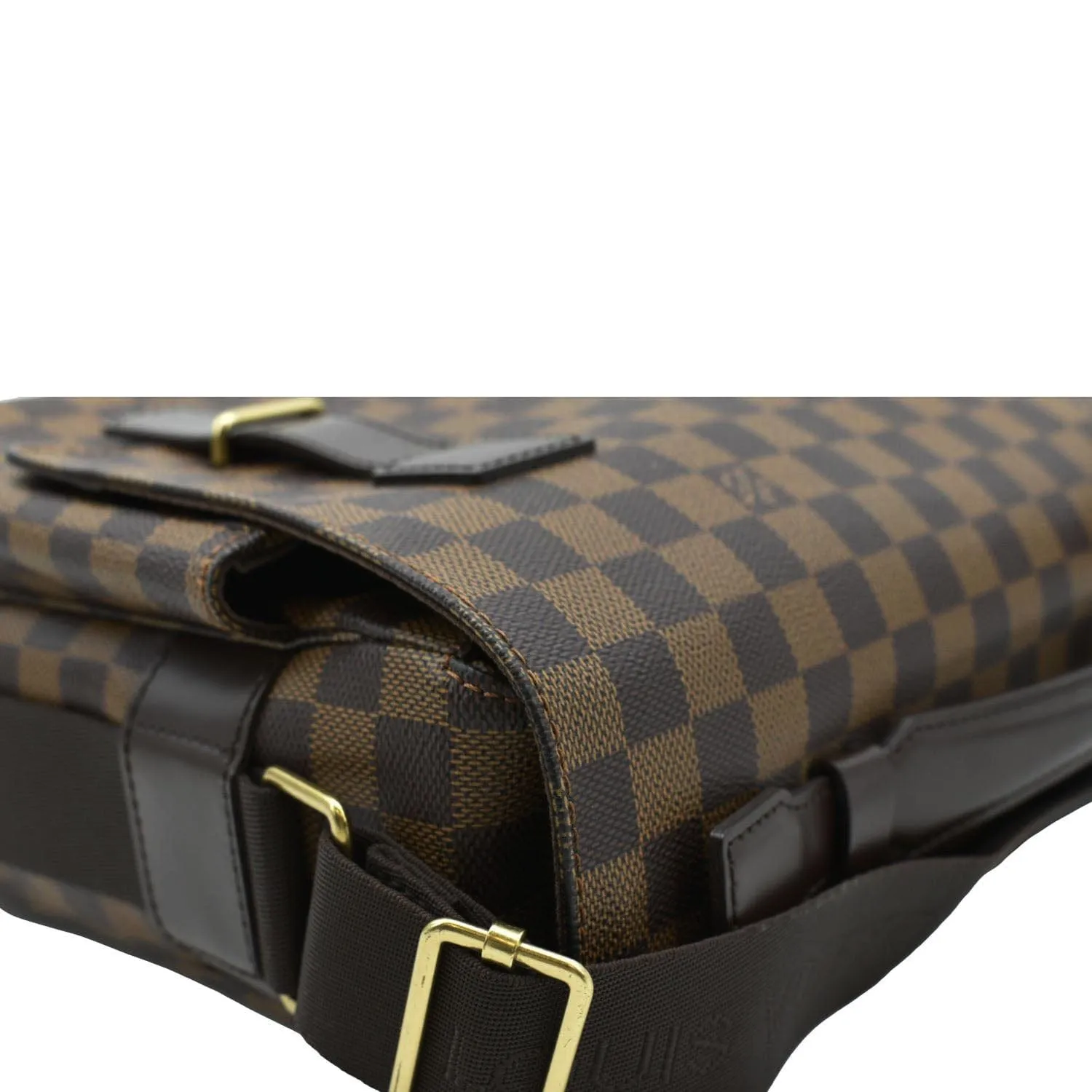 LOUIS VUITTON Broadway Damier Ebene Messenger Bag Brown