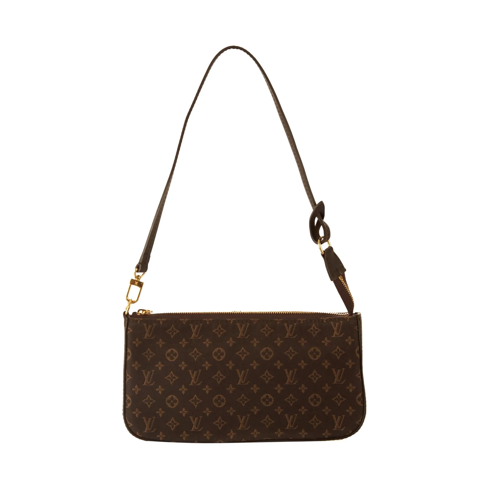 Louis Vuitton Brown Logo Shoulder Bag