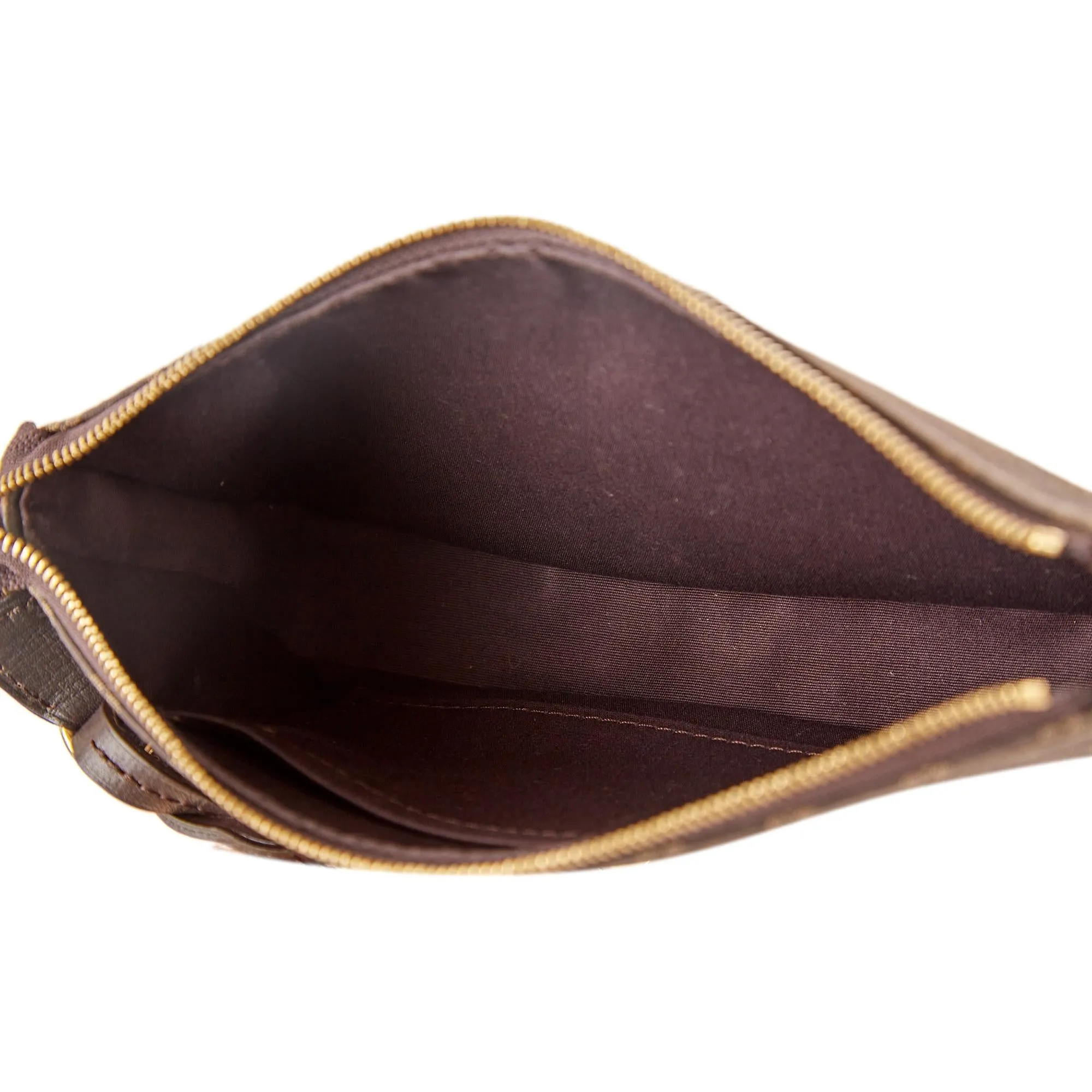 Louis Vuitton Brown Logo Shoulder Bag