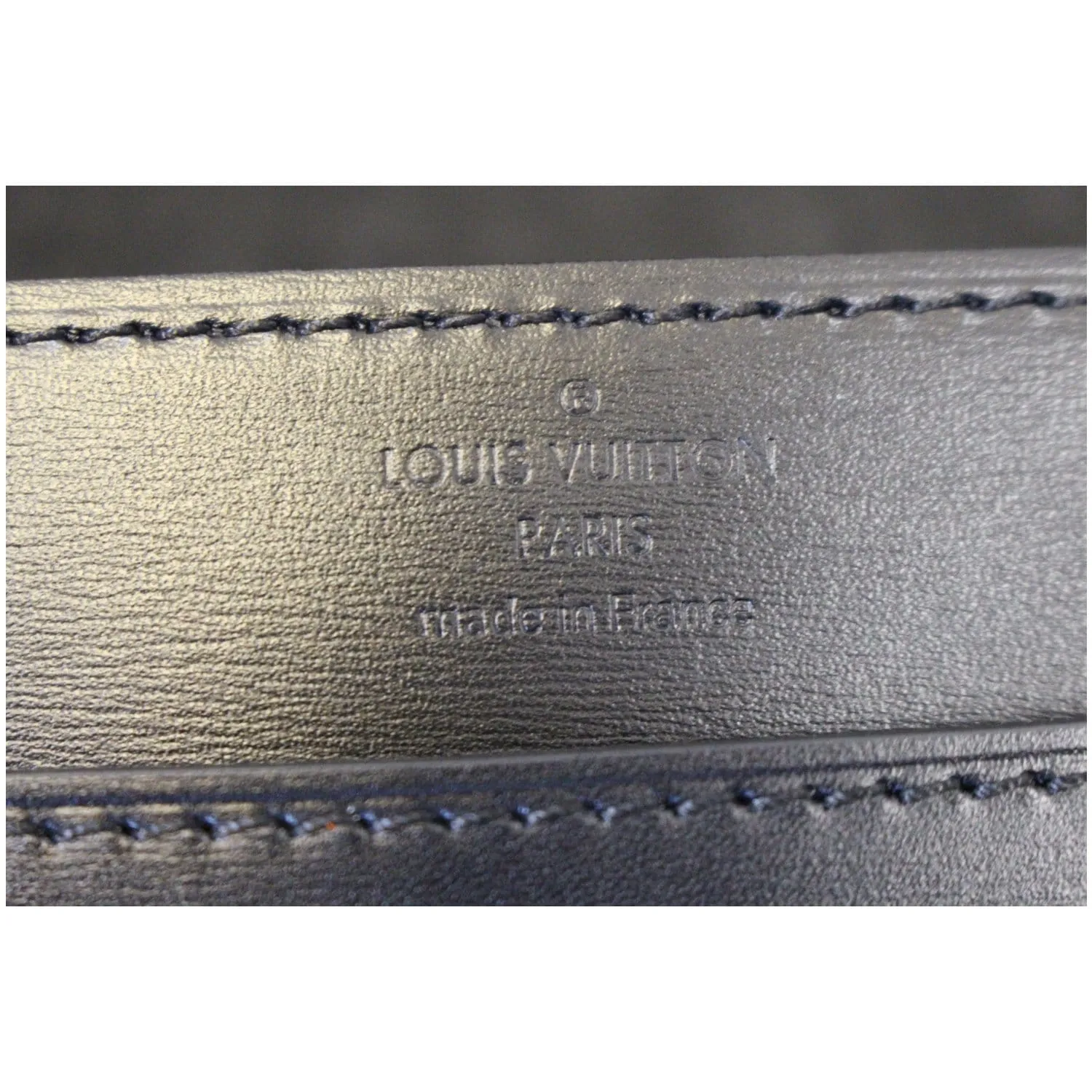 LOUIS VUITTON Chain Louise GM Noir Leather Shoulder Crossbody Bag