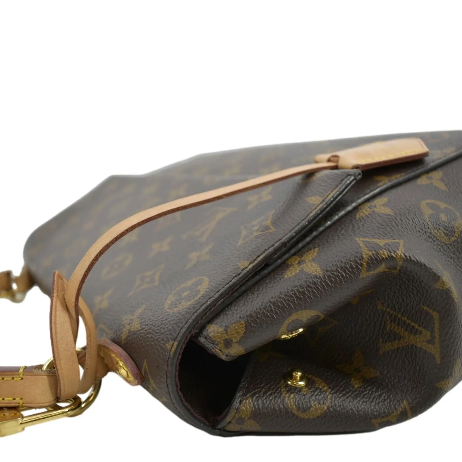 LOUIS VUITTON Cluny MM Monogram Canvas Shoulder Bag Brown