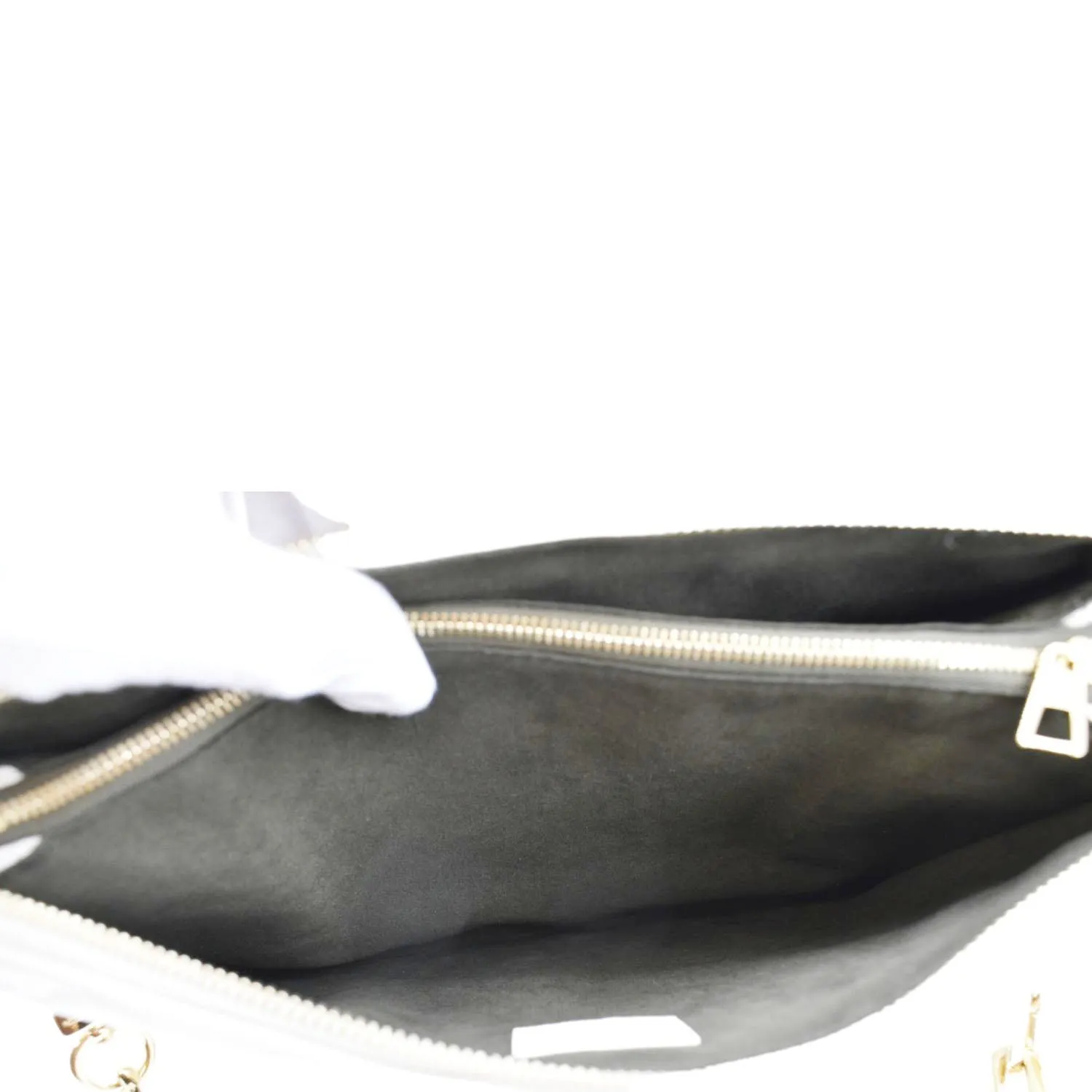 LOUIS VUITTON Coussin PM Monogram Embossed Shoulder Bag Creme