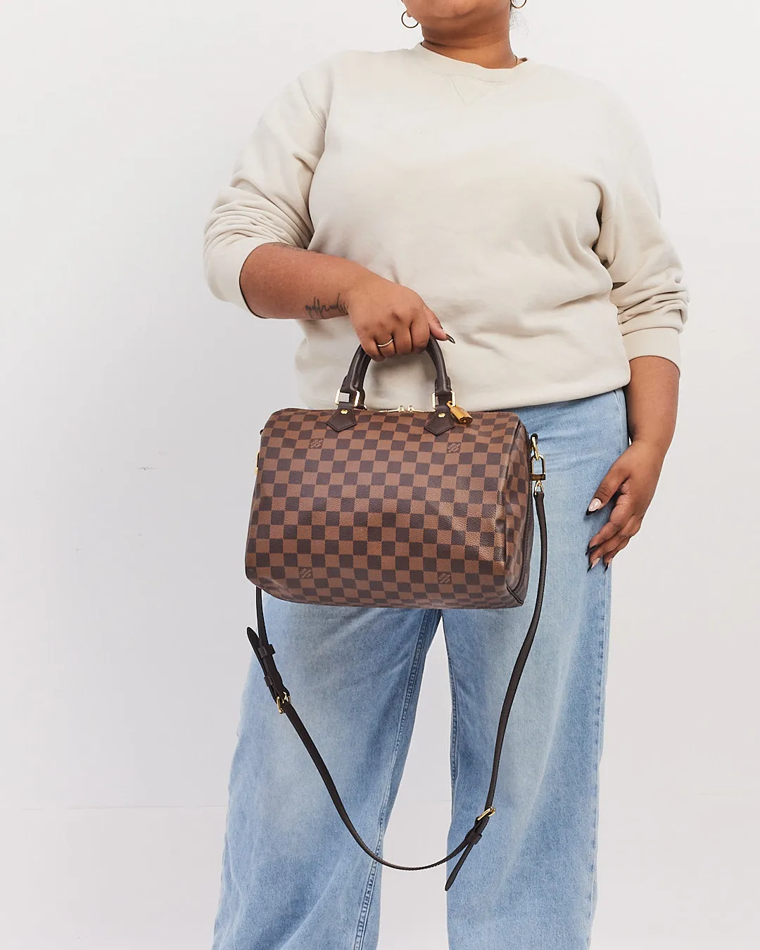 Louis Vuitton Damier Ebene Canvas Speedy Bandoulière 30
