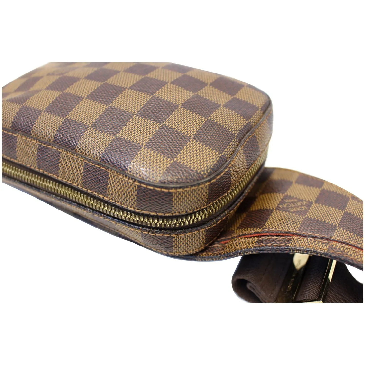 LOUIS VUITTON Damier Ebene Geronimos Brown Hip Bag - 20% OFF