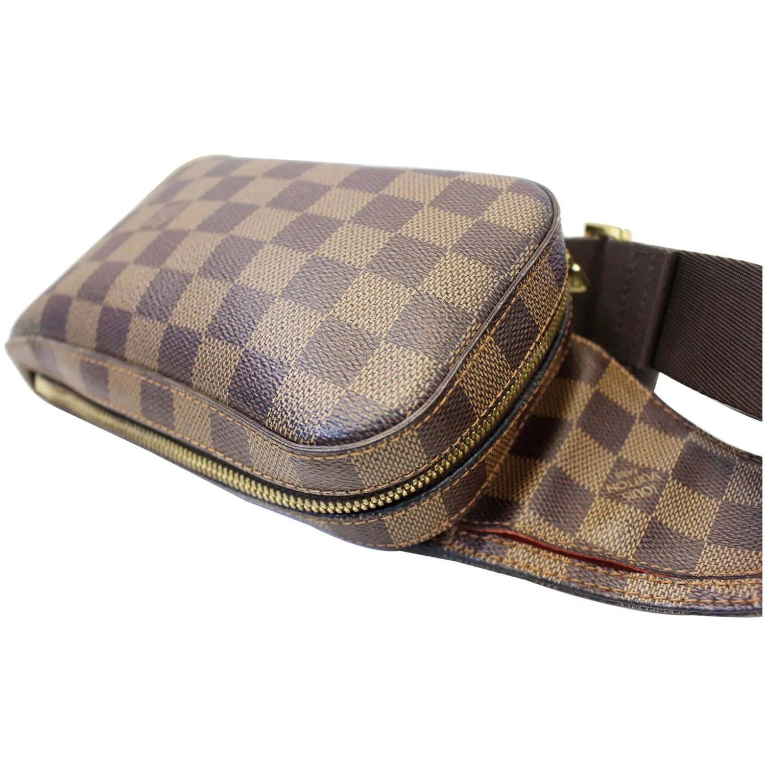 LOUIS VUITTON Damier Ebene Geronimos Brown Hip Bag