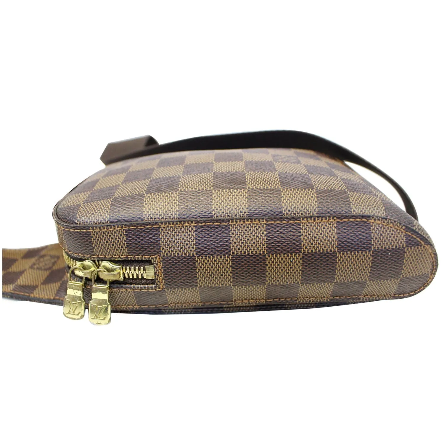 LOUIS VUITTON Damier Ebene Geronimos Brown Hip Bag