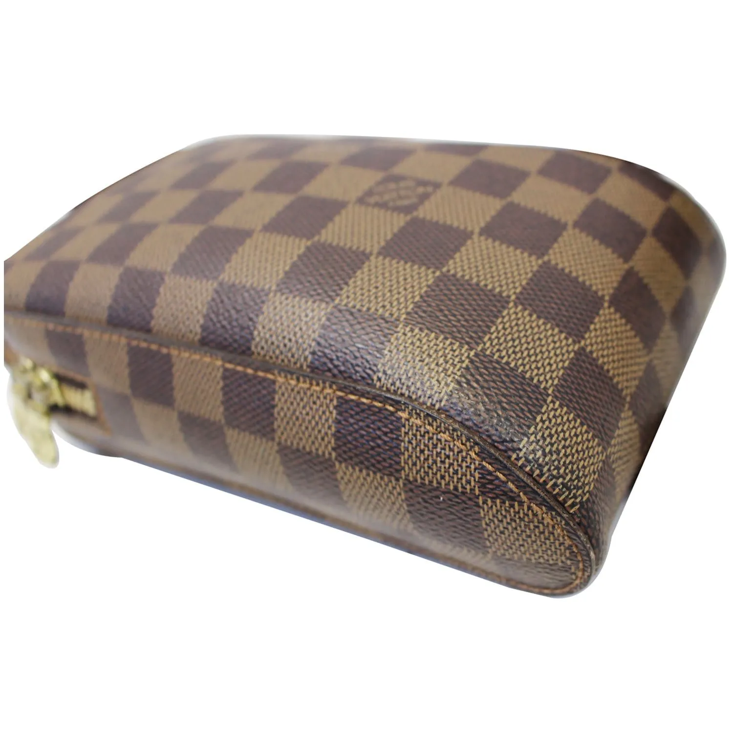 LOUIS VUITTON Damier Ebene Geronimos Brown Hip Bag