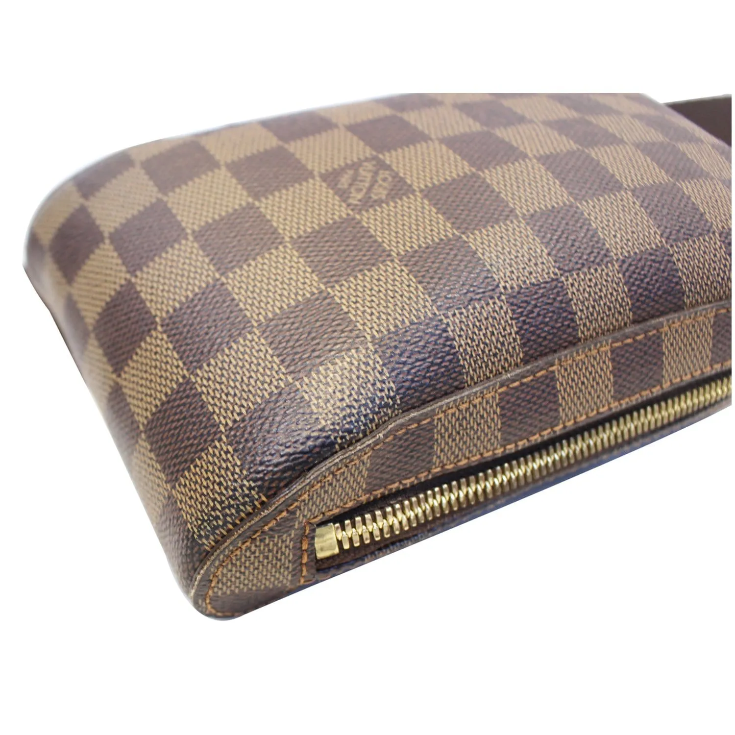 LOUIS VUITTON Damier Ebene Geronimos Brown Hip Bag