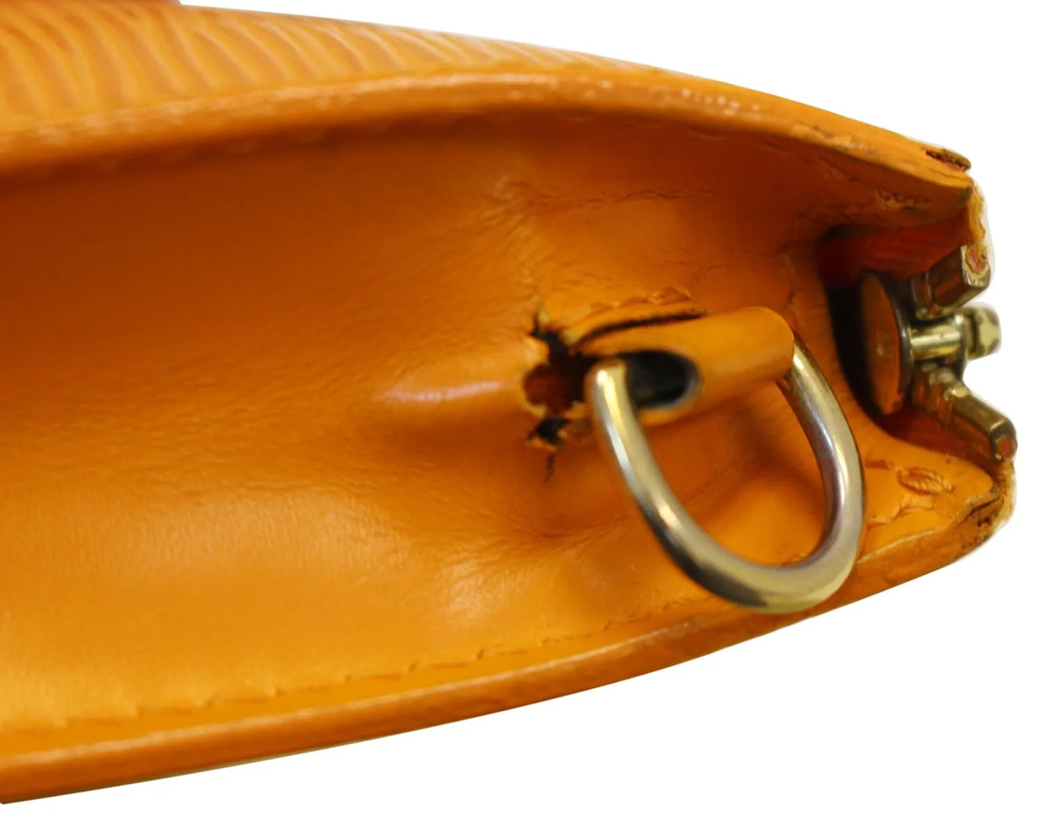 LOUIS VUITTON Epi Pochette Accessoires Long Shoulder Strap Orange