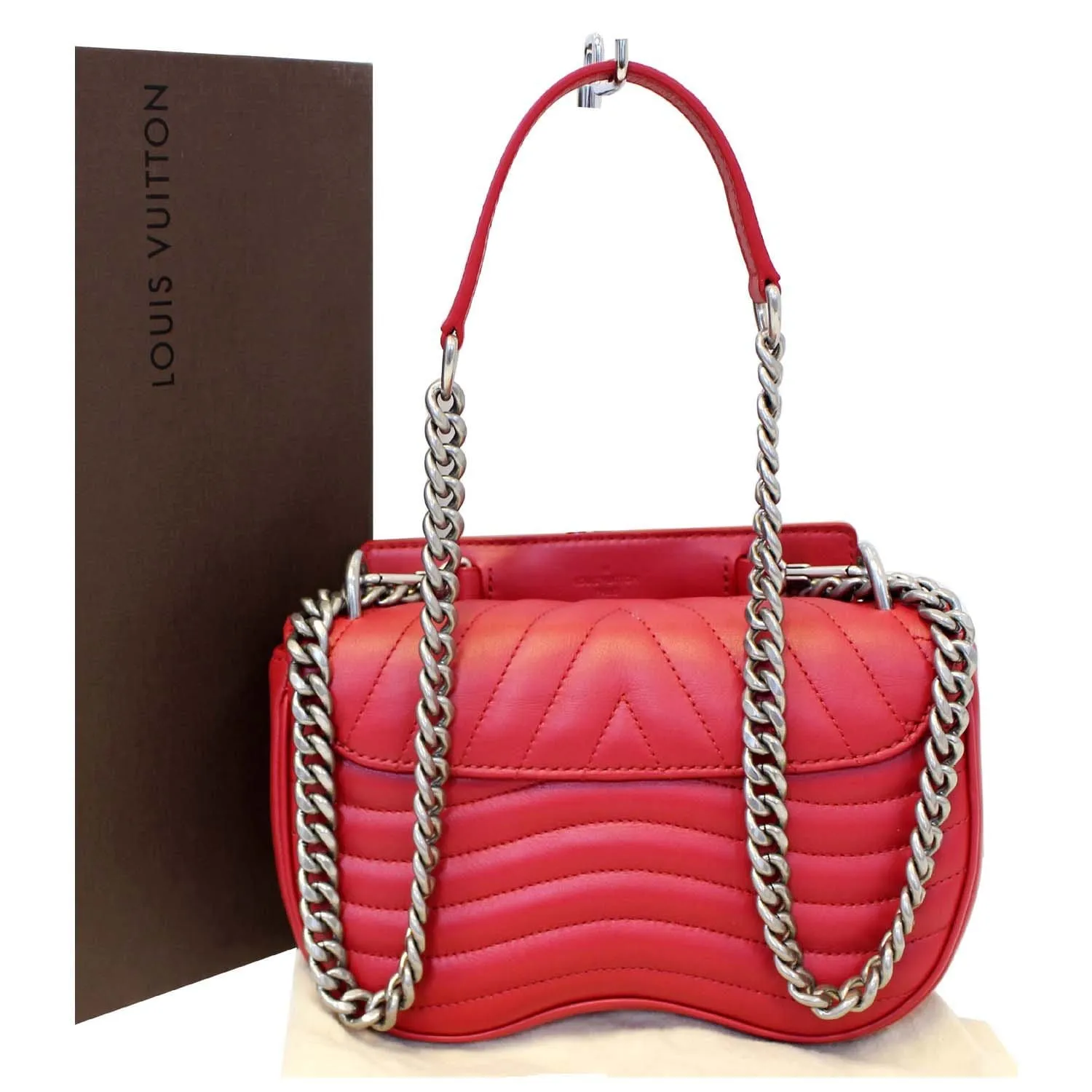 LOUIS VUITTON Love Lock New Wave PM Chain Shoulder Bag